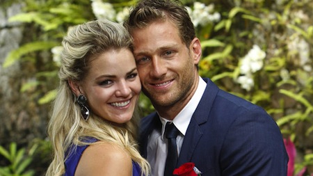 The Bachelor: Nikki Ferrell and Juan Pablo during the final rose ceremony, from Starpulse.com